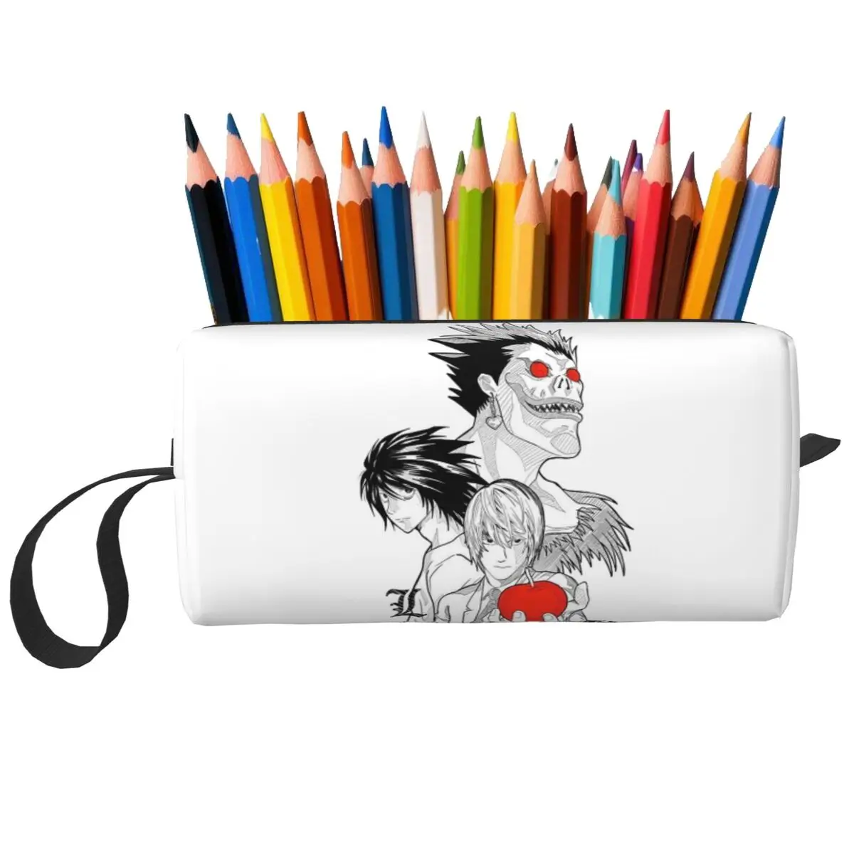 Death Book Death Note Anime Pencil Case for Boy Girl Gifts Pen Box Pencil Bag Stationery Supplies Travel Women Organizer Pouch