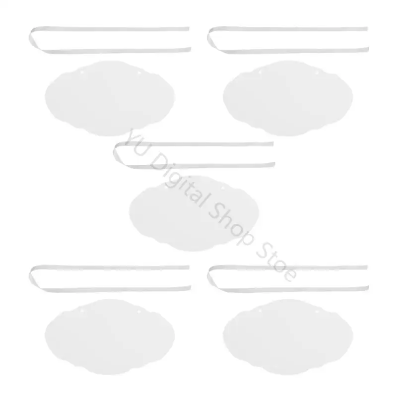 96BA Bemalbare Sitzschilder zum Aufhängen aus transparentem Acryl zum Selbermachen von Hochzeitsbotschaften und Namen – Detail 3