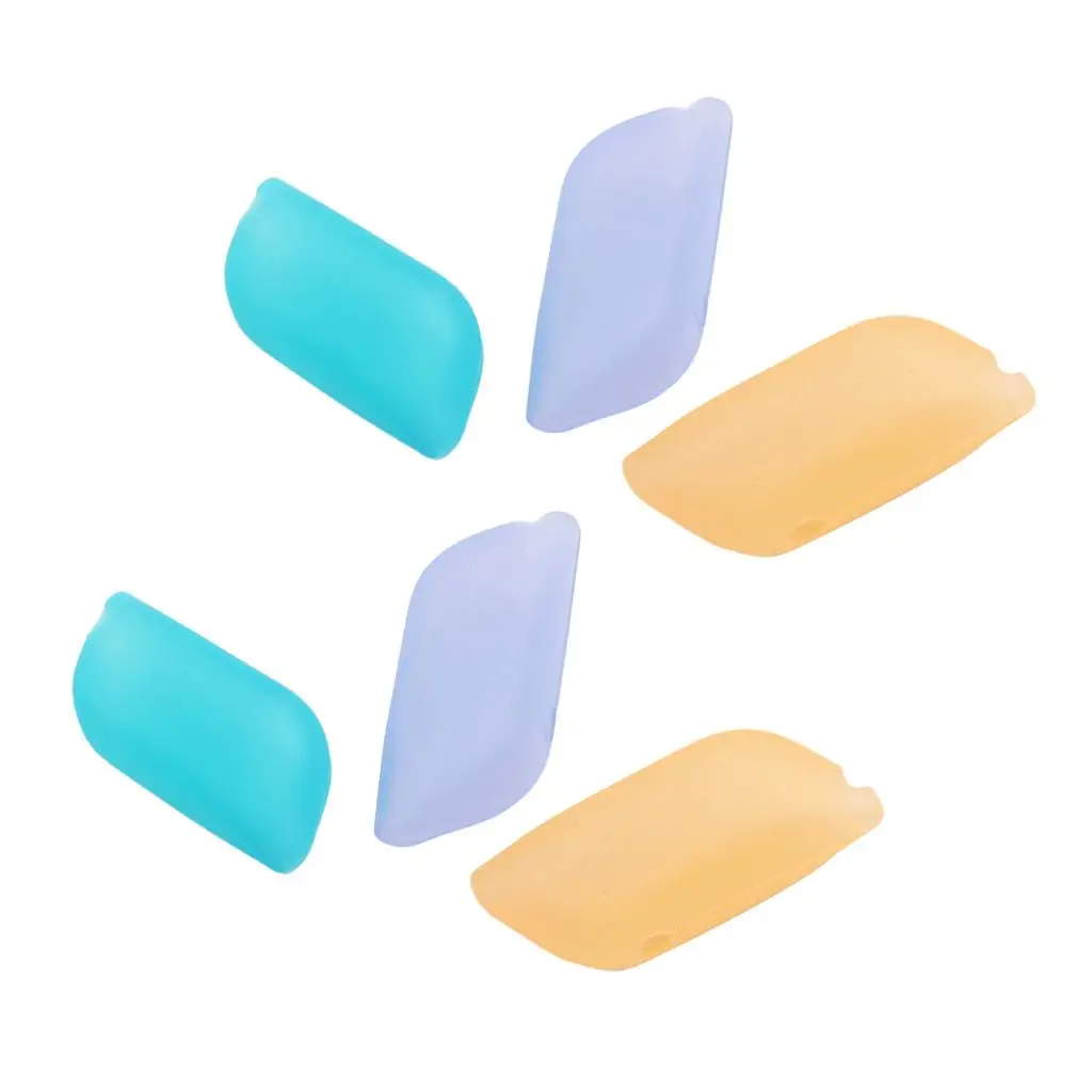 6pcs Hygienic Silicone Protective Covers Case Travel Running