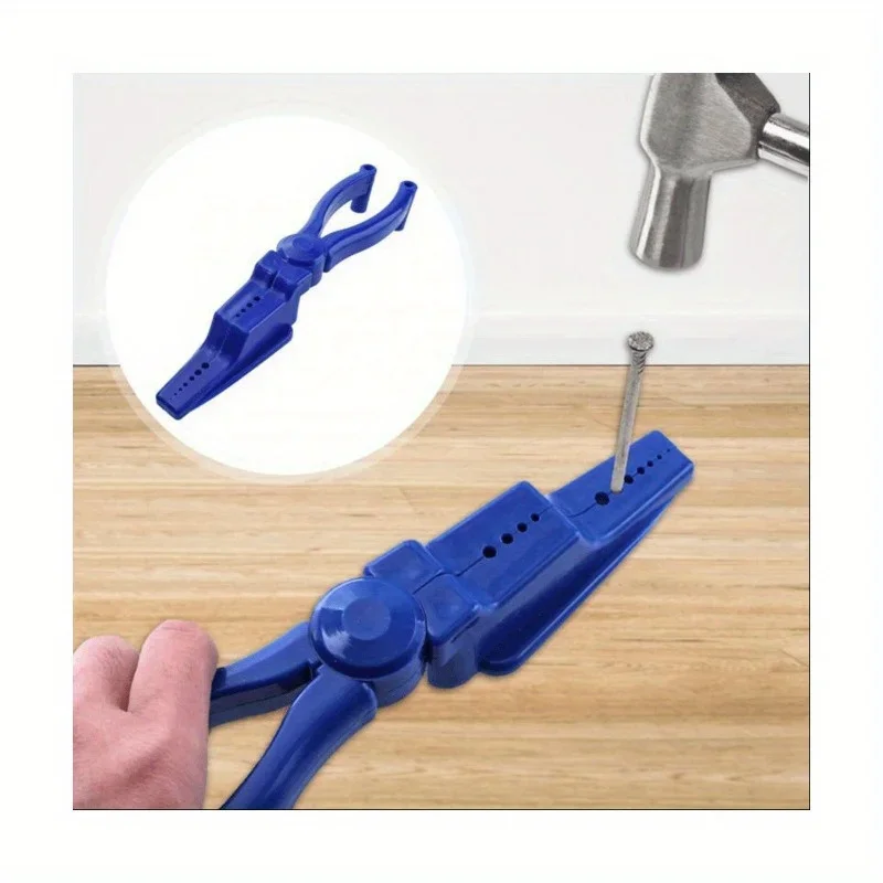 Hammer & Nail Holder Pliers – Sliding Joint Design, Finger-Safe for Trim Nails, Protects Fingers While Nailing