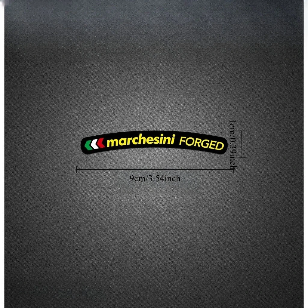 Multi-color Waterproof Vinyl Decals for Motorcycle Rim Modification4Pcs/Set Marchesini Forged Wheel Stickers