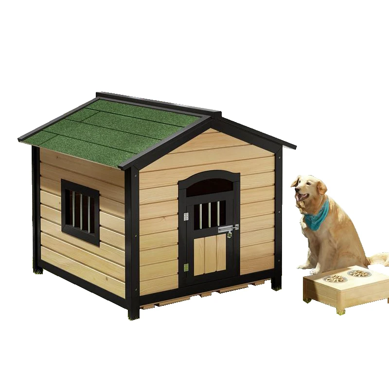 Cheap Dog Houses Wooden Pet Outdoor Large Dog Houses New Design Sale Solid Wood Sustainable Pet Houses & Furniture Pet Sleeping