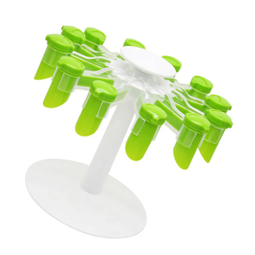 Plastic PP Rotating Spice Rack Kitchen Box ganizer Sealing Clip Green Holder Shelf Storage Multi Space Practical