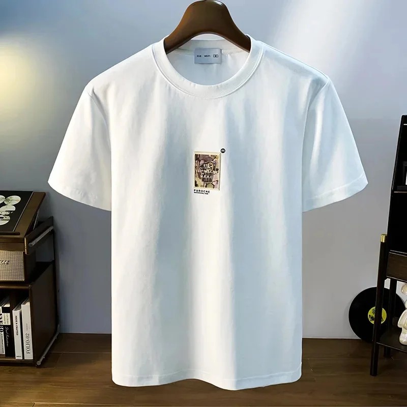 

Short sleeved T-shirt men's summer 2026 new style simple and versatile elastic breathable street fashion loose top