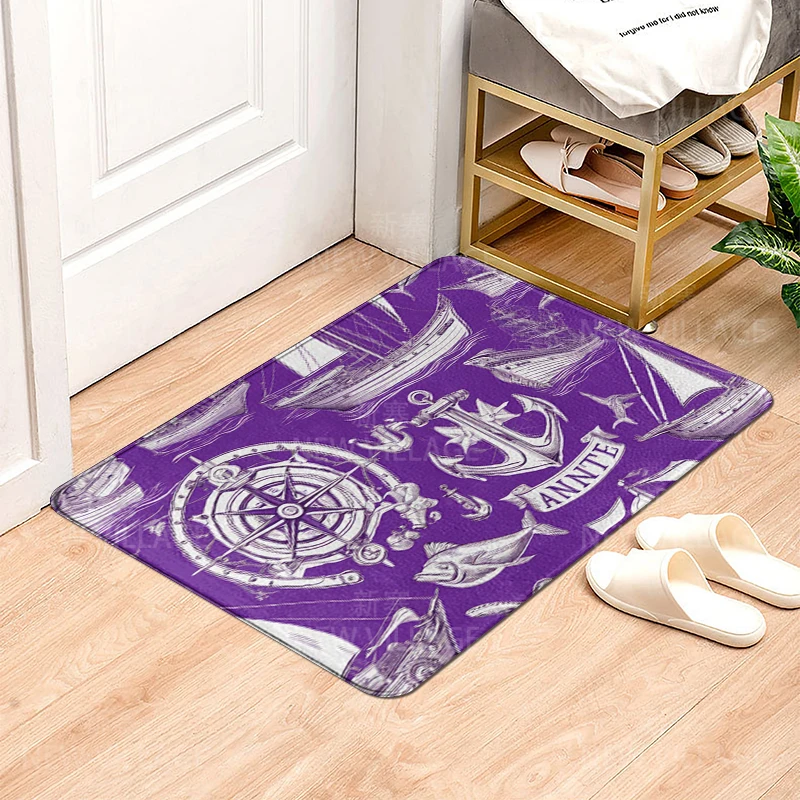 House entrance carpet Home door mat Modern Nordic style Room Bath Foot bathroom non-slip Kitchen water absorption rugs Abstract