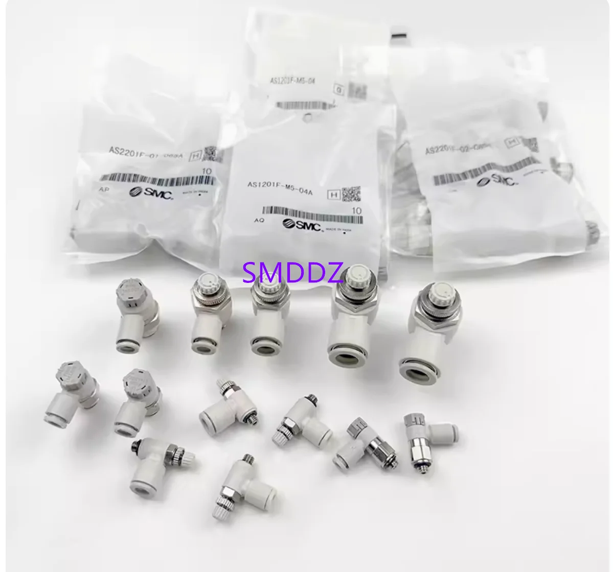 10pcs SMC connector (limited release type)   AS1201F-M5-04A AS1201F-M5-06A AS2201F-01-04SA AS2201F-01-06SA AS2201F-01-08SA