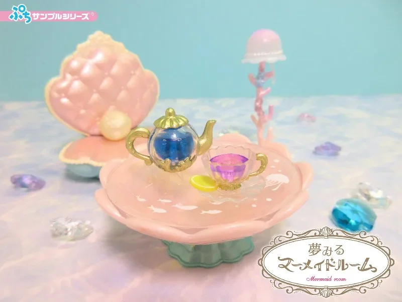 Original japão re-ment caixa misteriosa bonito anime figura meninas banheiro quarto kawaii estatueta em miniatura brinquedos doces caixas cegas