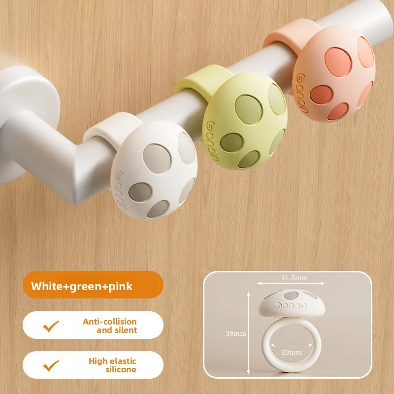 แผ่นกันกระแทกมือจับประตูซิลิโคน 3 ชิ้น ลดแรงกระแทก ป้องกันเสียงดัง ไม่ต้องเจาะ ป้องกันการชนกัน ป้องกันรอยขีดข่วน