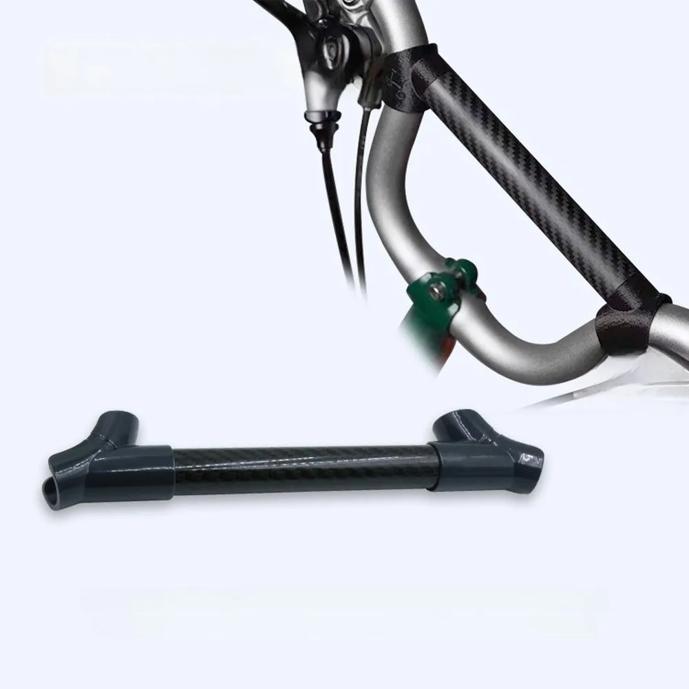 

Велосипедный кронштейн, горизонтальный кронштейн для Brompton, кронштейн для руля из углеродного волокна, универсальный аксессуар для езды, светильник, кронштейн