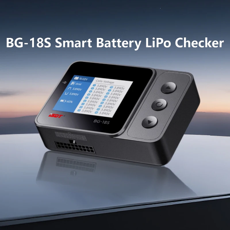 ISDT Battgo BG-18S BG18S Smart Battery LiPo Checker Color 2.4'' IPS LCD Screen Support LiFe Lipo LiHv