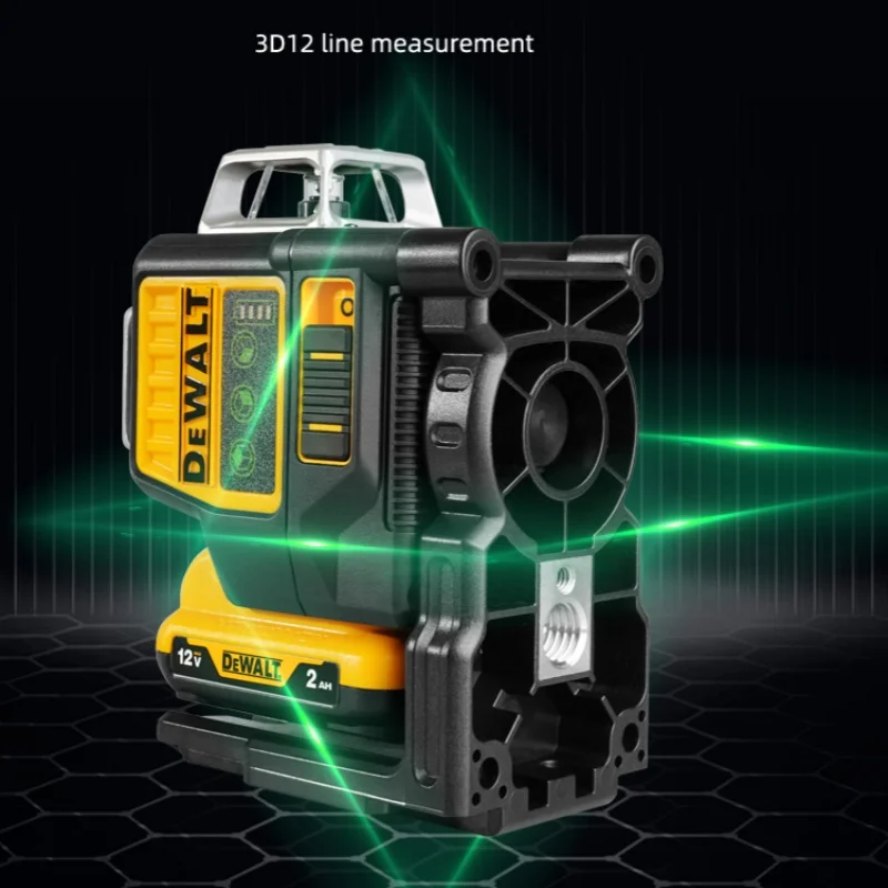 DEWALT 3D 12 Linee Livello Laser Verde Verticale E Orizzontale Indoor Outdoor Maker IP65 DW089LG Set di Caricabatterie a Livello Laser