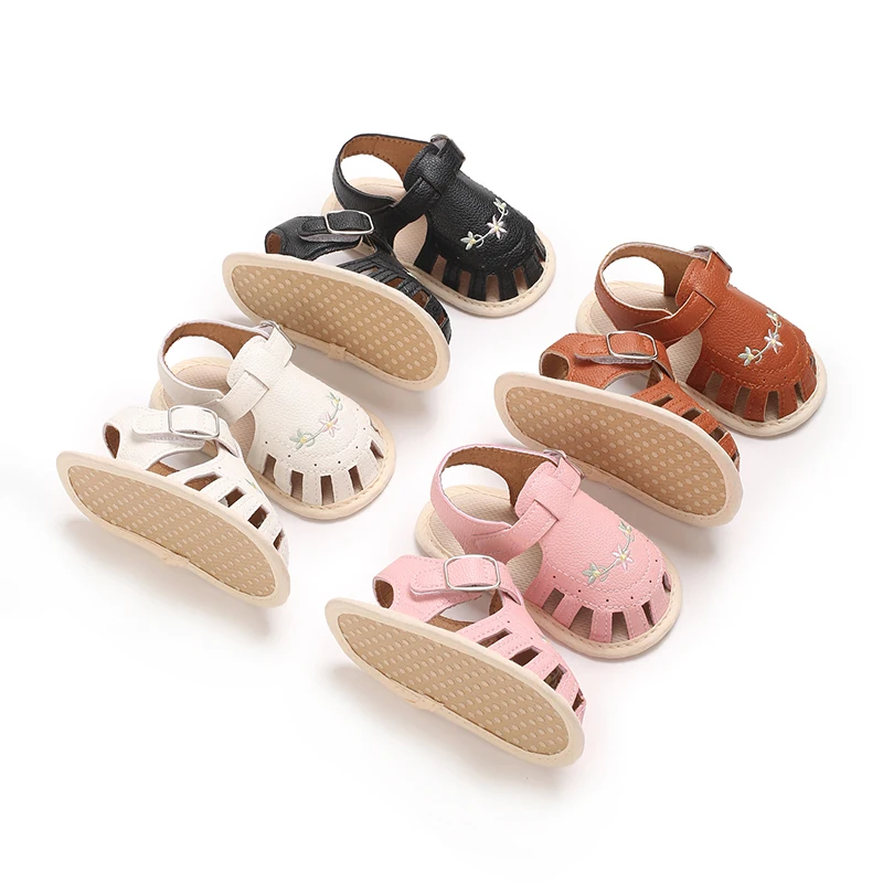 صنادل للأطفال الرضع والأولاد والبنات فستان زفاف صيفي للأطفال أحذية مسطحة لحديثي الولادة أحذية مشوا لأول مرة أحذية ما قبل المشي #3