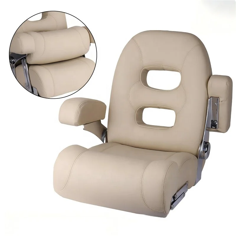 Marine RV Reversible Folding Luxury Seat Chair Captain Bucket Single Seat Sport Flip up