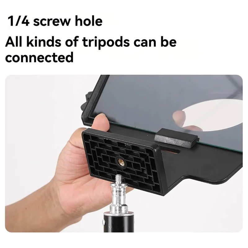 

F8 Universal Teleprompter For Tablets Laptops Smartphones Cameras For Live Streaming And Recording With Large Screen-ABIU