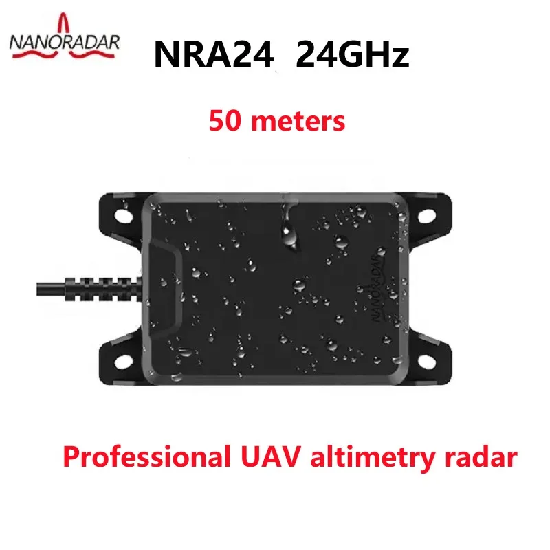 Nanoradar NRA24 50m 24GHz UAV drone altimeter lidar sensor，Millimeter wave radar suitable for Ardupilot pixhawk control