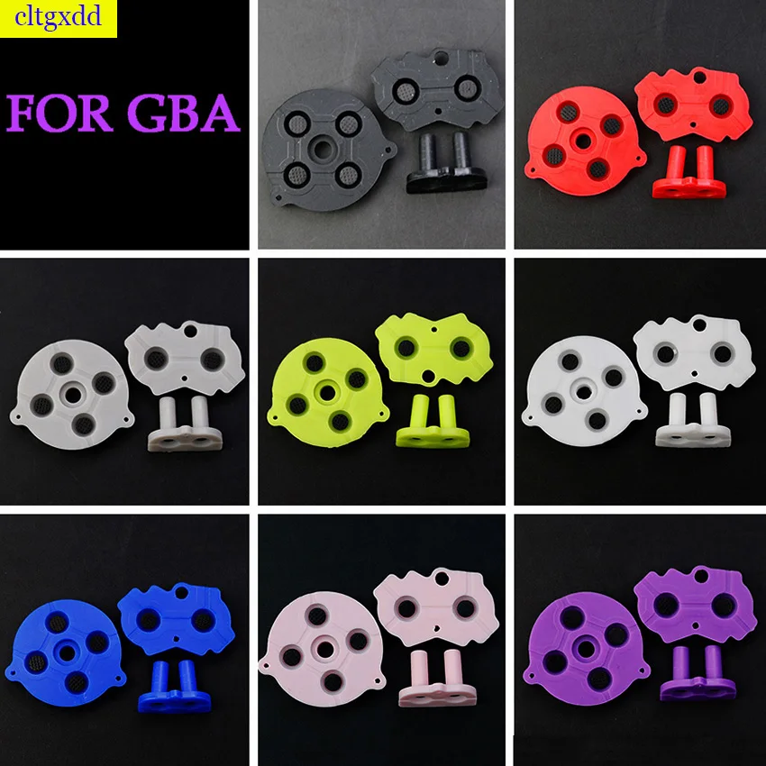 

1 set of high quality colorful suitable for GBA button silicone rubber pad conductive contact AB select start D pad