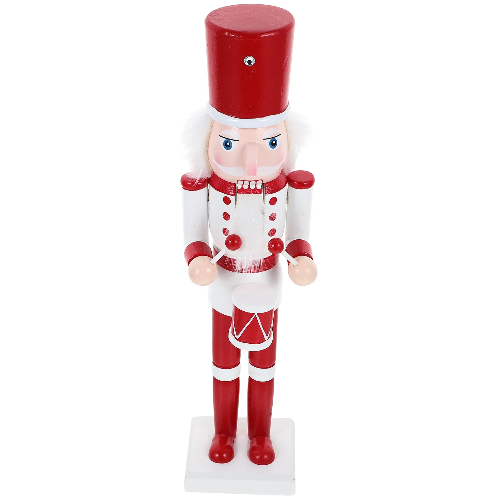 

1pc Small Wooden Nutcracker Xmas Decor Desktop Holiday Ornament Christmas Party Decoration Craft Gift Tabletop Decoration