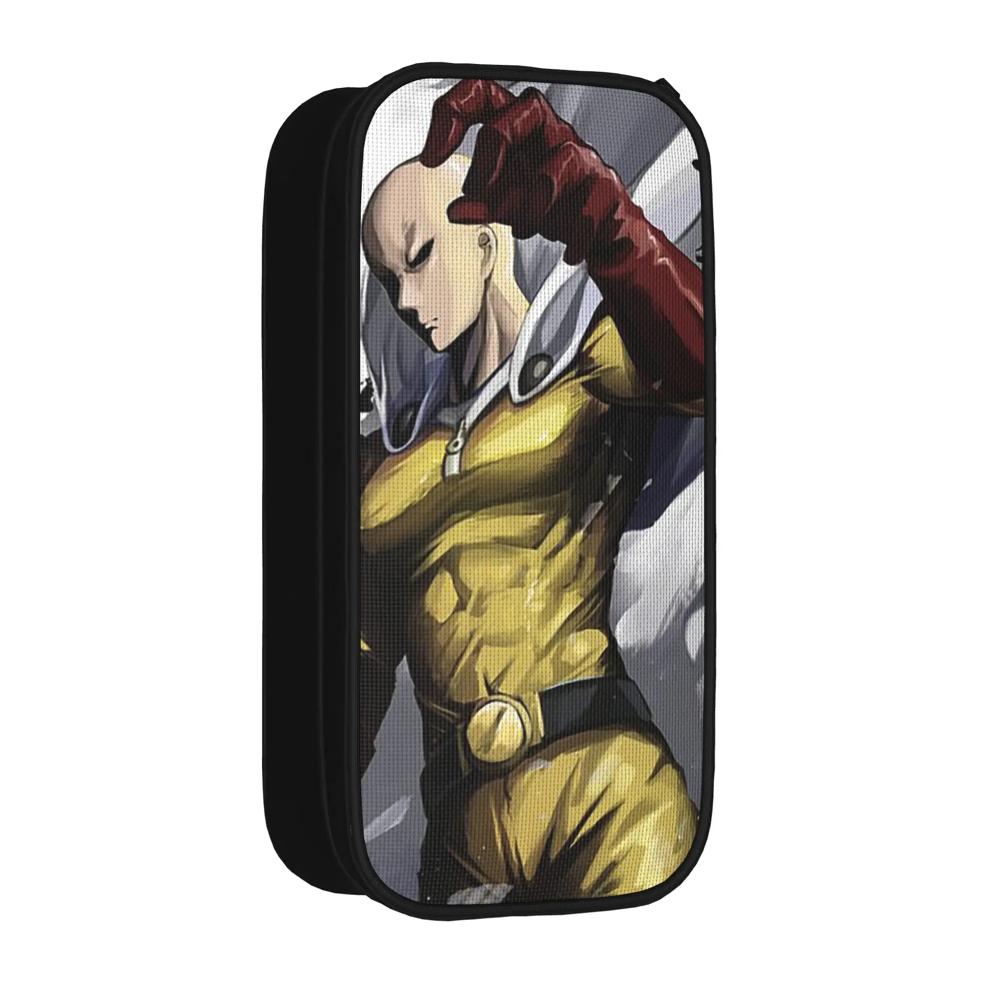 New Saitama Anime Pencil Cases One-Punchs-Man Pencil Pouch for Student Large Storage Bag Office Gifts Stationery