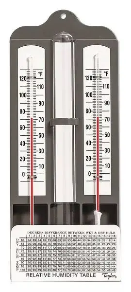 

Mason Hygrometer, Range 0/120 F
