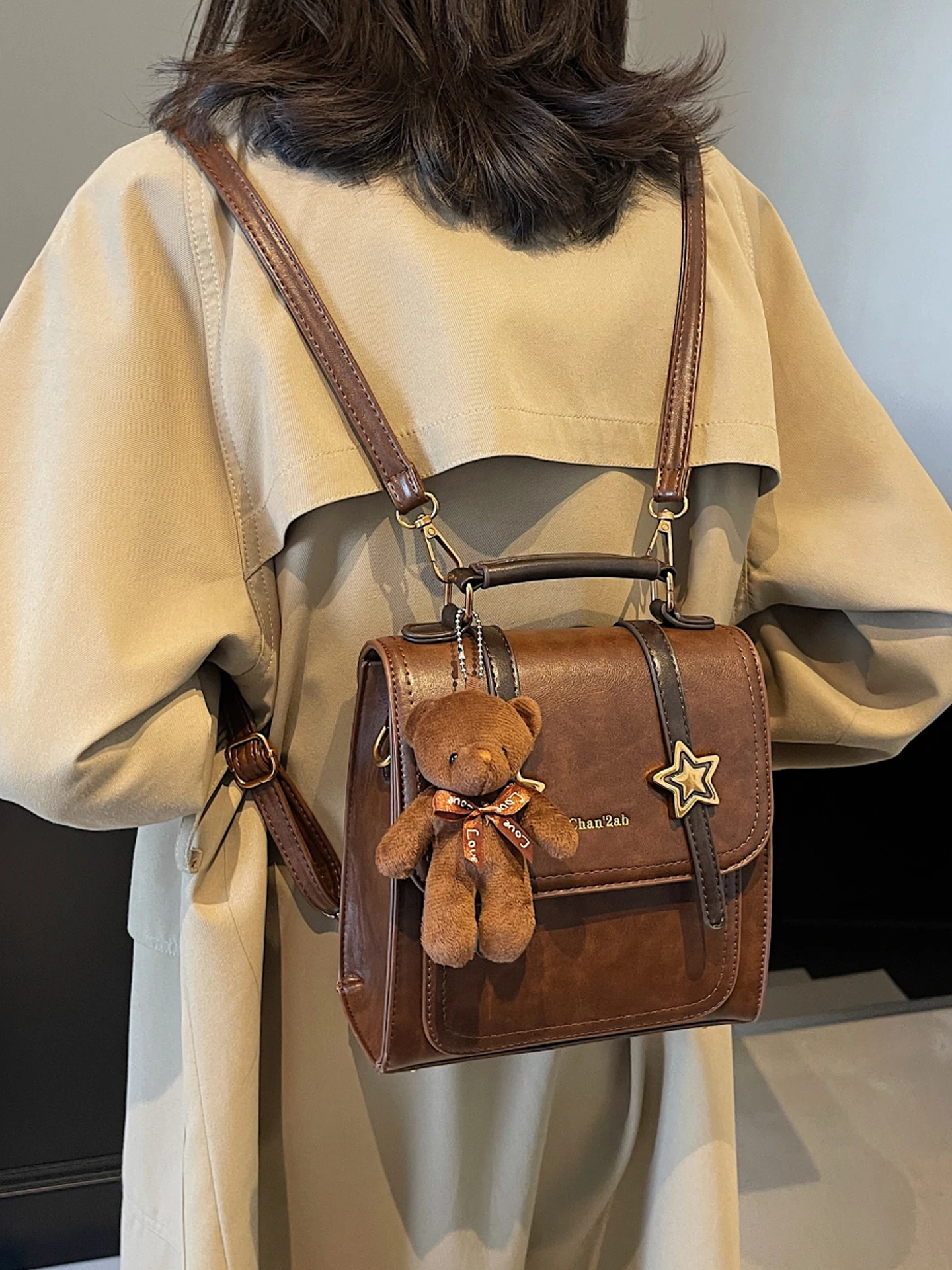 

Travel Bapa Women's Simple Retro College Sle Double oulder Bag Faionable 2026 New Design Commuter Bapa