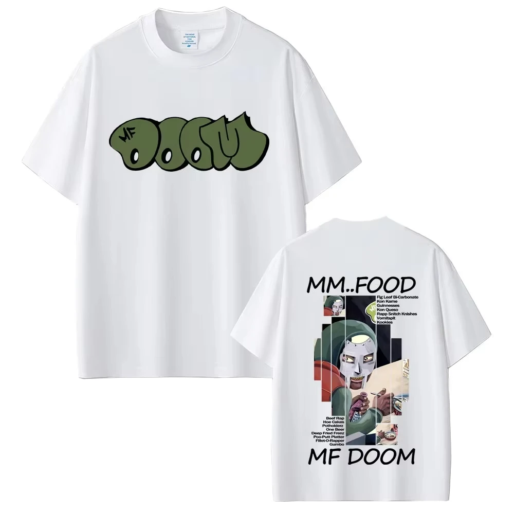 Rap-Sänger Mf Doom Shirt mit Madvillainy-Album-Muster Y2K Hip-Hop-Stil Modischer Druckmuster Lässig Alltagstauglich Vielseitig – Detail 3