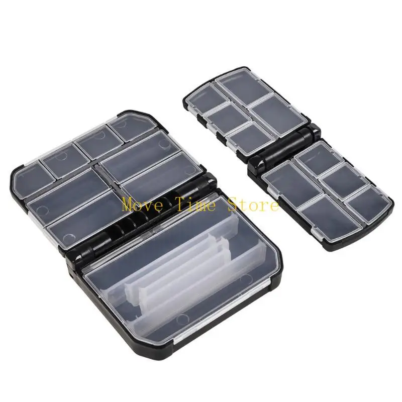92ME Grids Waterproof Fishing Lures Box Two Size Fishing Tackle Hooks Organizers Case