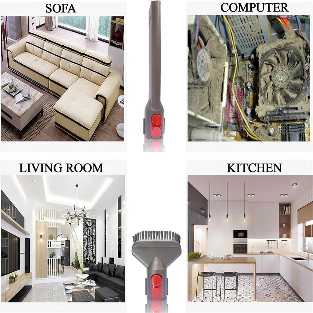 Pelengkap pengganti yang kompatibel untuk Dyson V7 V8 V10 V11 V15 gen5-aksesori vakum untuk pembersih rumah & Mobil