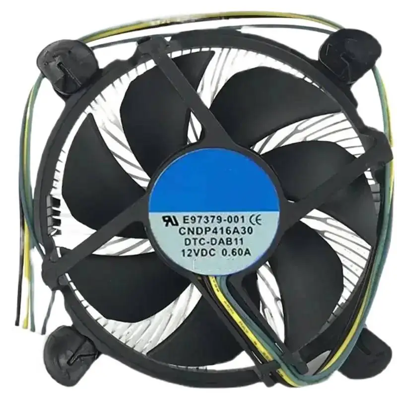 مبرد وحدة المعالجة المركزية مع مروحة وحدة المعالجة المركزية 90 مم، ألومنيوم لمقبس E97379-001 Core i3/i5/i7 LGA1150/1155/1156 4Pin E97379-003 (*:*) #3