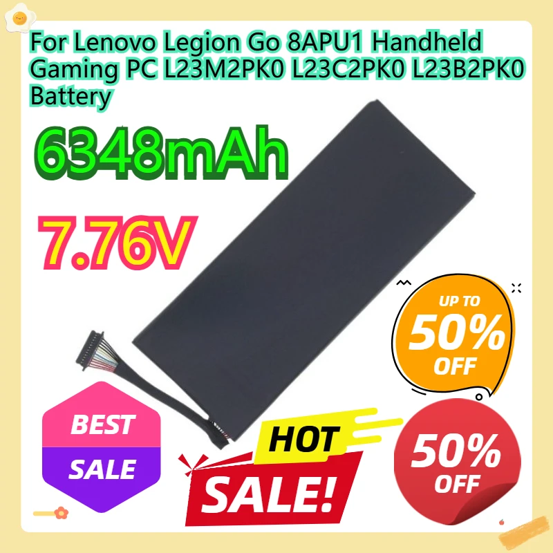 

Для портативного игрового ПК Lenovo Legion Go 8APU1 L23M2PK0 L23C2PK0 L23B2PK0 аккумулятор 7,76 В 6348 мАч