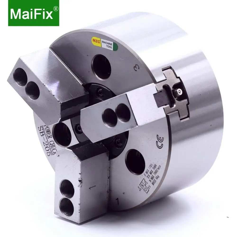 

Maifix SB-210 10 12 inch Hollow Cutting Stationary Hydraulic Chuck Machining 3 Jaw CNC Lathe Power Chuck