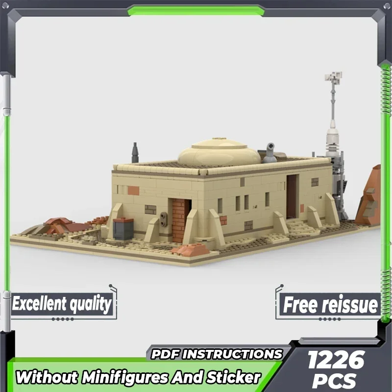 Modelo de película estrella, bloques de construcción Moc, tecnología de intercambio temporal del desierto, bloques modulares, regalos, juguetes de Navidad, conjuntos DIY de montaje