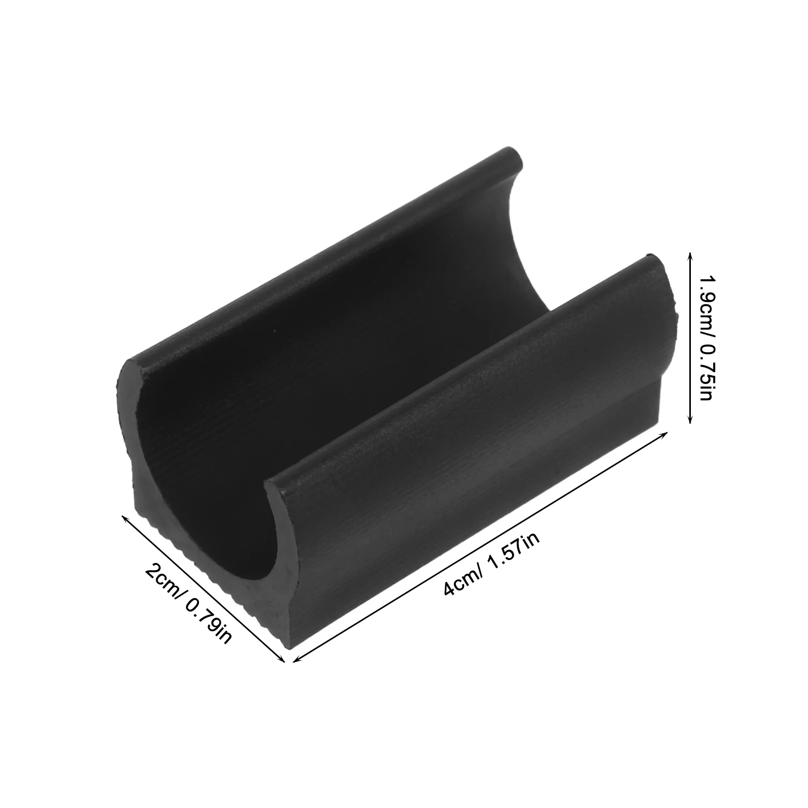 20 piezas tapas para patas de silla en forma de U, abrazadera de tubo de apertura en forma de U, deslizadores de suelo para pies de silla, cubierta de tapa de tubo, protectores de punta de pies antideslizantes