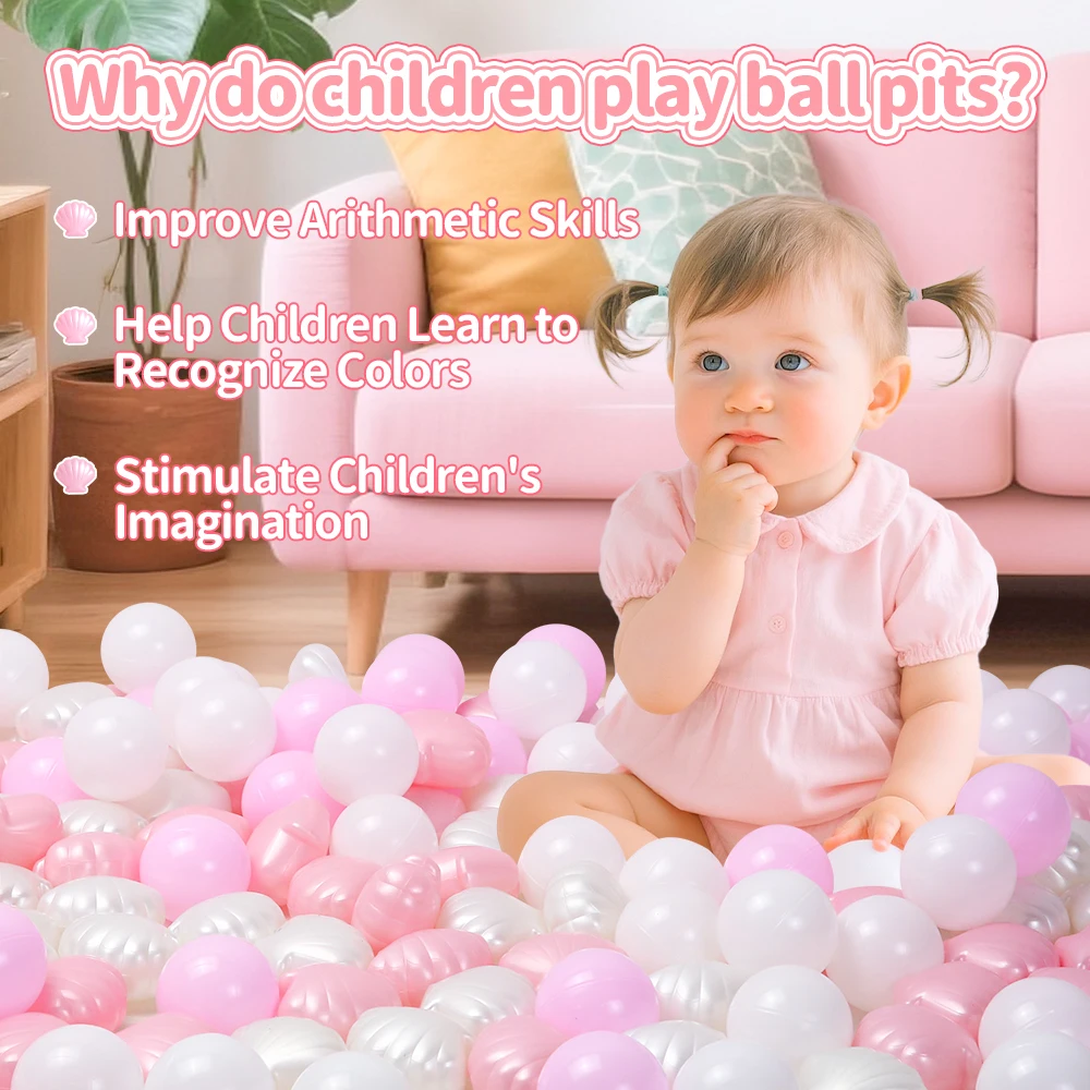 Colobobo 100 pçs engrossado oceano bola brinquedos das crianças bola colorida ao ar livre playground bolas de plástico presentes de aniversário para crianças