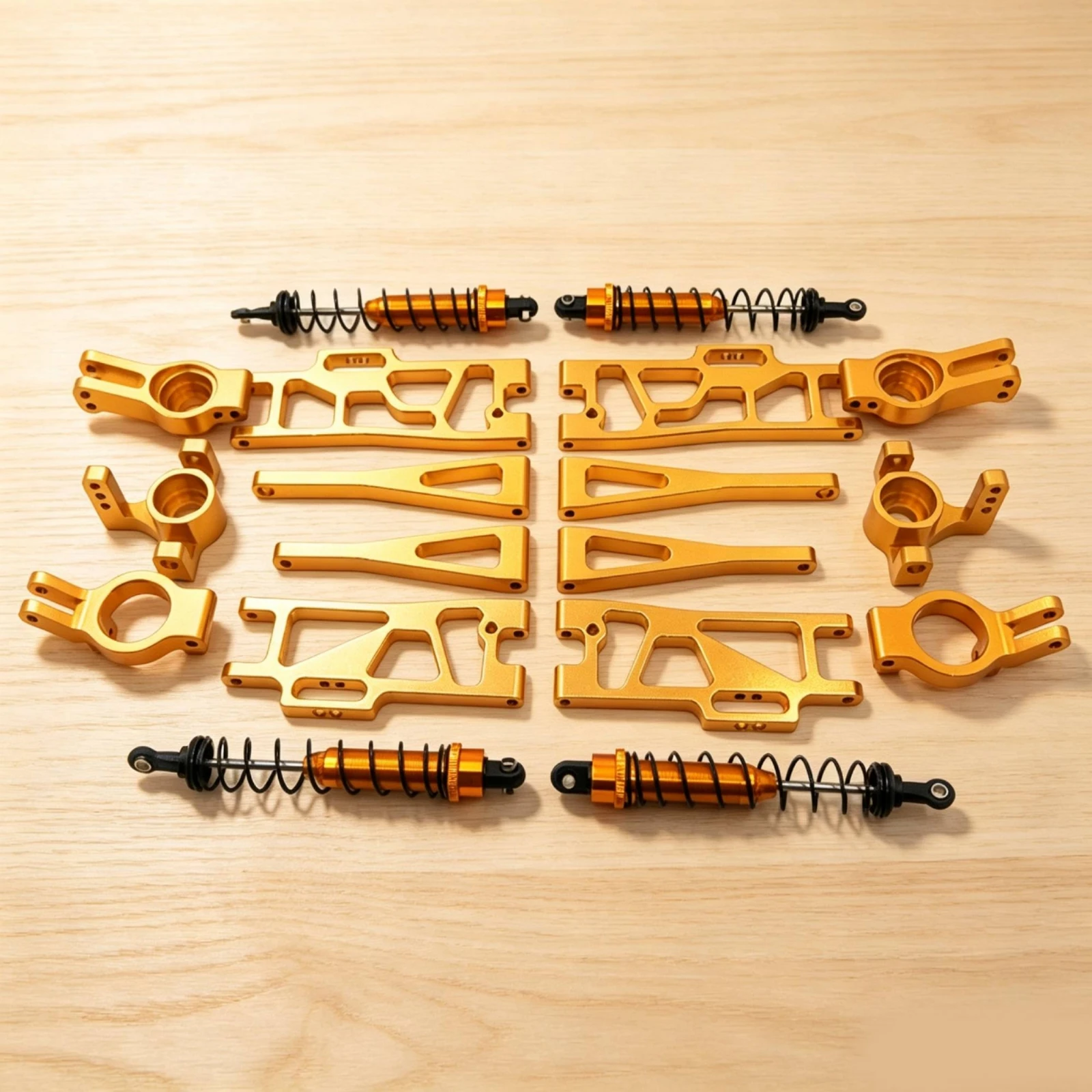 Metal Upgrade Parts Aluminum RC Car Parts with Shock Absorbers Shock System Kit Anodized Kit De Amortiguadores RC Ligero