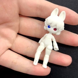 New 6cm Bjd Doll (Random Eyeballs) Mini Girl Toys 3D Printing Pet Doll, No Make Up, Dress Up Play House Fashion Birthday Gift