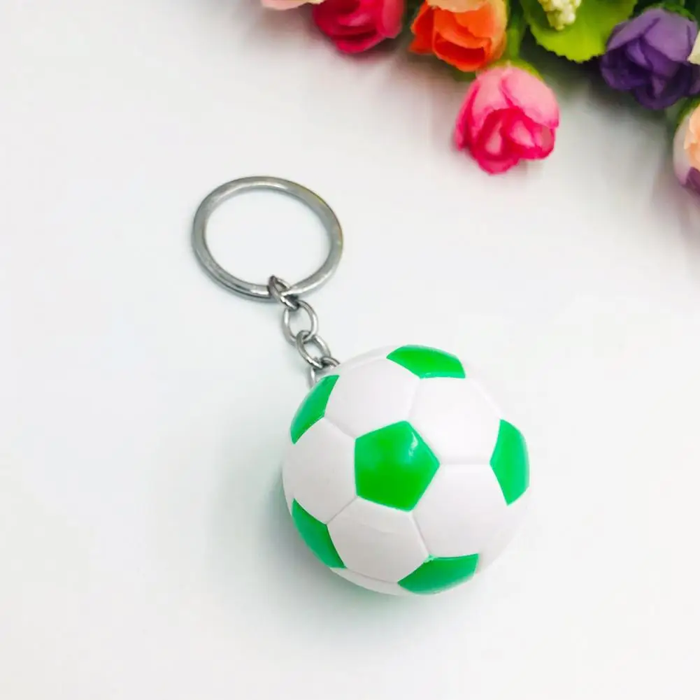 Futebol Key Fob com superfície lisa, Lembrança Unisex, Simulação Bola de futebol, Chaveiro do carro, Chaveiro