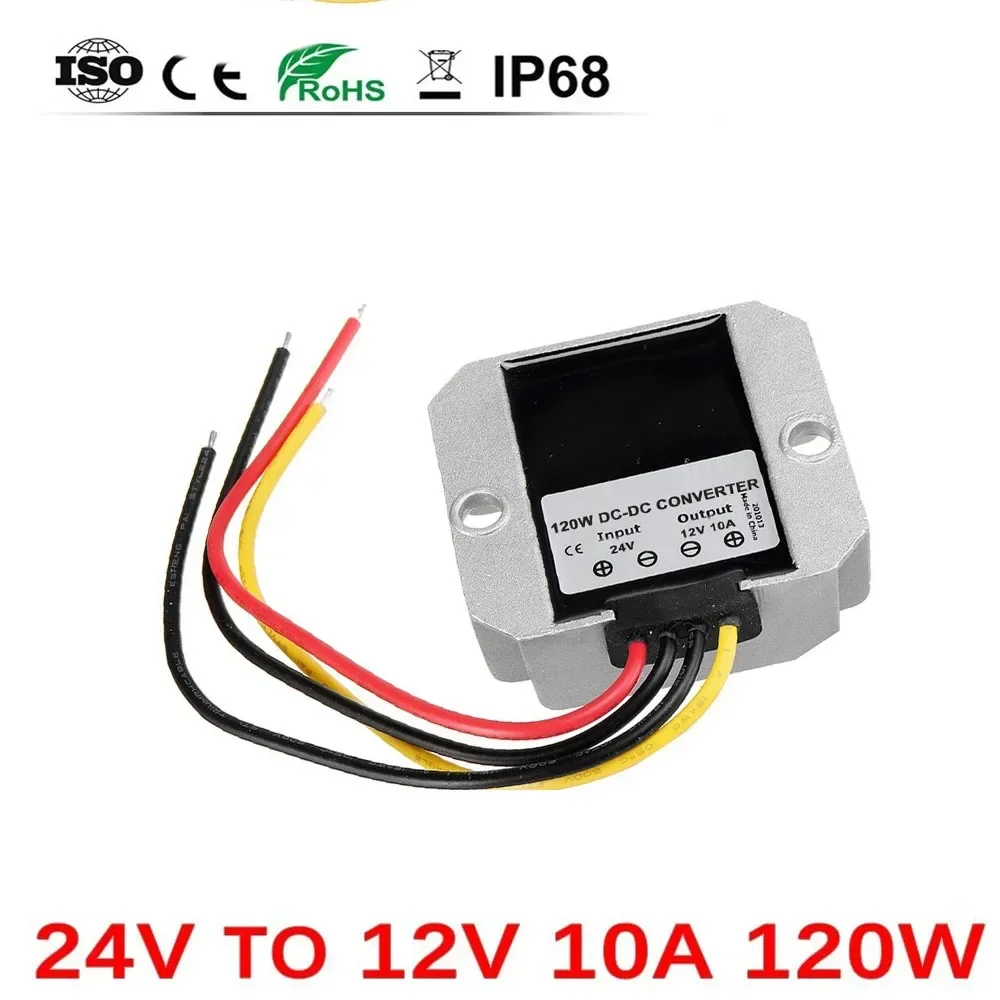 24V to 12V 5A 10A 20A Reliable DC DC Power Converter Step Down Voltage Regulator 24 volt to 12 volt Buck Module for Cars Solar