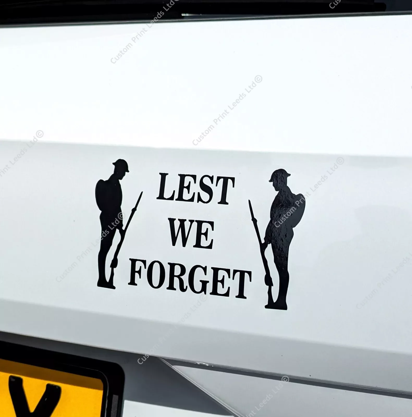 Lest  We Forget Charity Remembrance Poppy Day     VINYL   removable Wall  car Sticker Decor self-adhesive