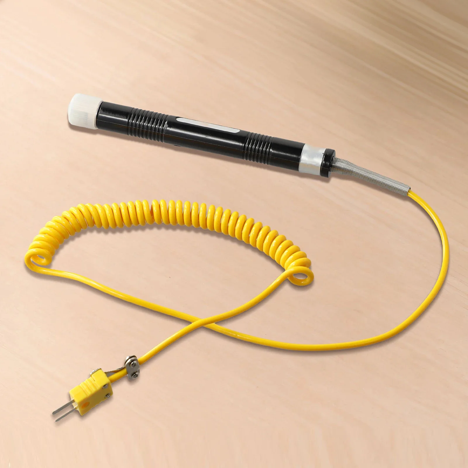 K Type Thermocouple Temperature Sensor Probe with Insulated Handle for Thermometers 81531 and Compatible Test Equipment