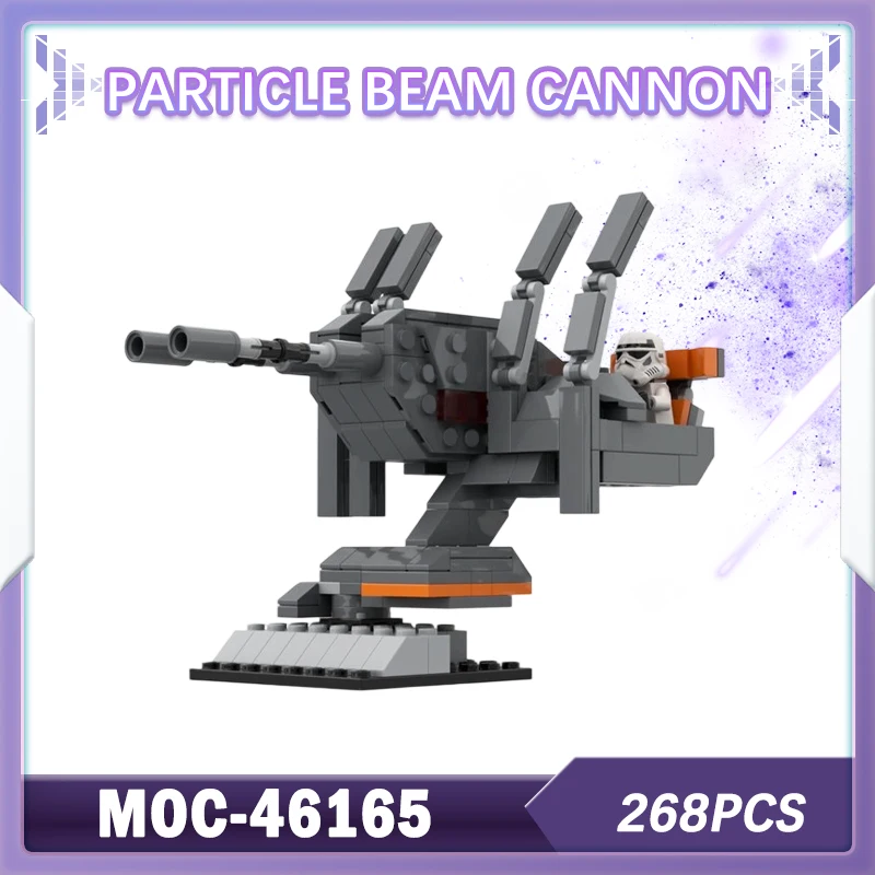 

268 шт., военная серия, пушка из частиц, MOC-46165, модель строительного блока, корпус солдата, армейский набор кирпичей «сделай сам», креативные подарки