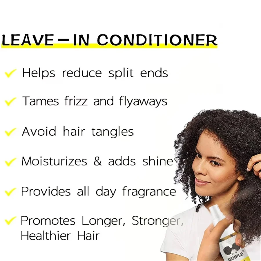 100ml Leave-in Conditioner Perm Straightening Hair Moisturizing Care Products Women Anti-frizzy Dry Hair Nourishing Essence Oil