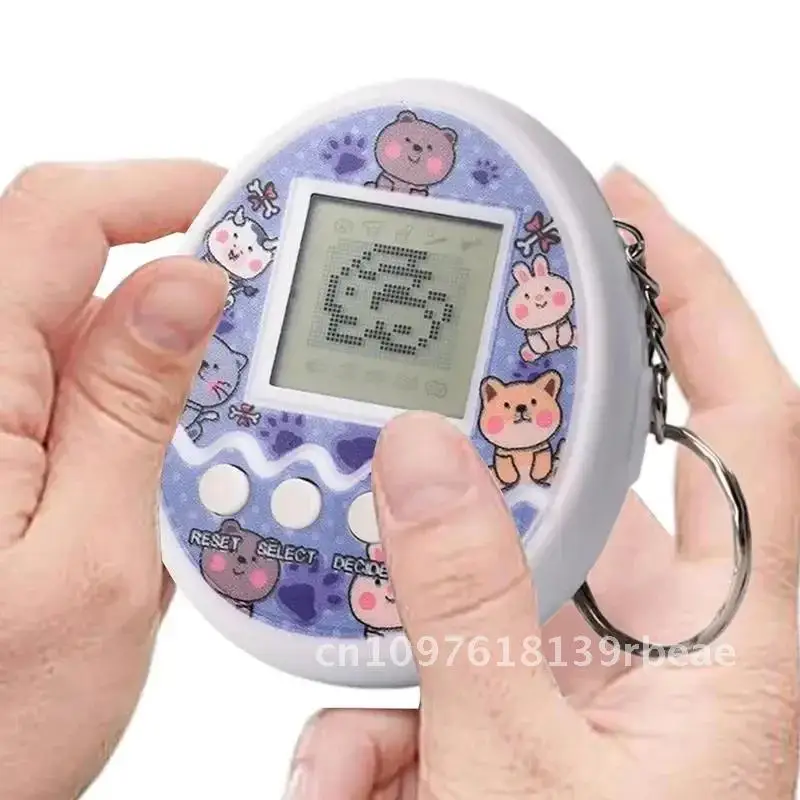 ของเล่นสัตว์เลี้ยงอิเล็กทรอนิกส์ Tamagotchi เสมือนในภาษารัสเซีย/เยอรมัน/สเปน/โปแลนด์เกมสัตว์พิกเซลดิจิตอลสําหรับเด็ก