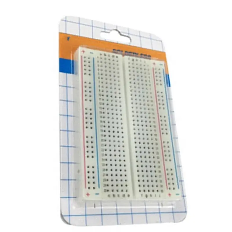 DTA4 Solderless PCB Breadboard 400 Tie Points, Mini Test Protoboard 8.5x5.5cm for DIY Circuit Board