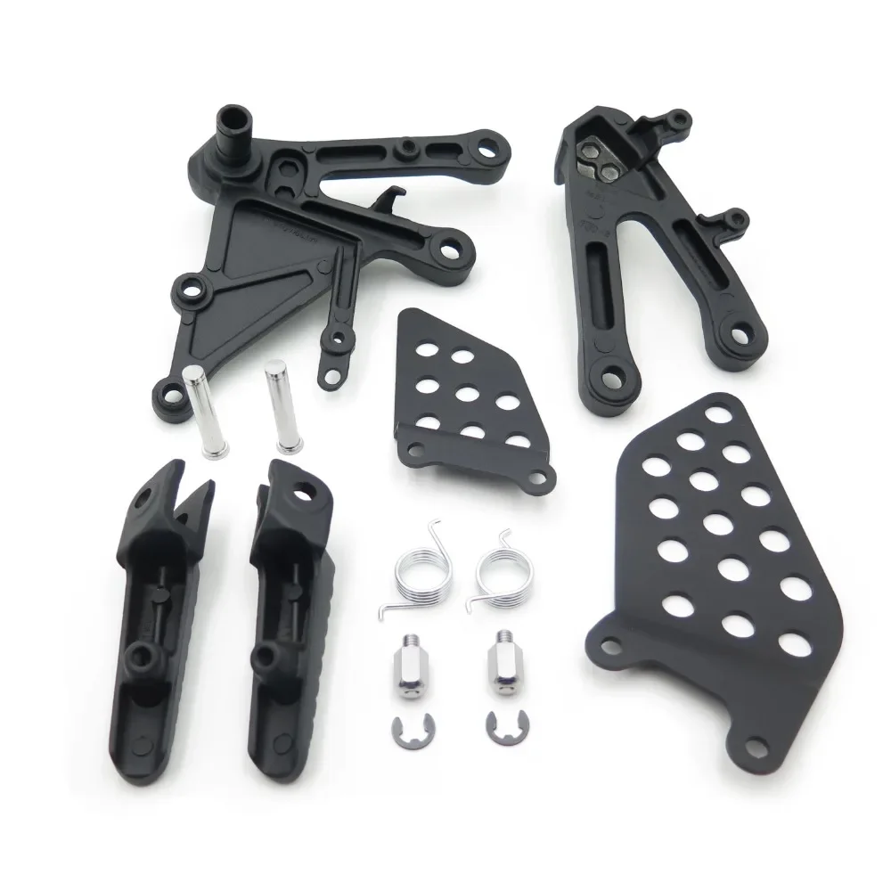 BLACK Front Rider Foot Pegs Bracket for Honda CBR1000RR 2004 2005 2006 2007 04-07 Motorcycle Parts