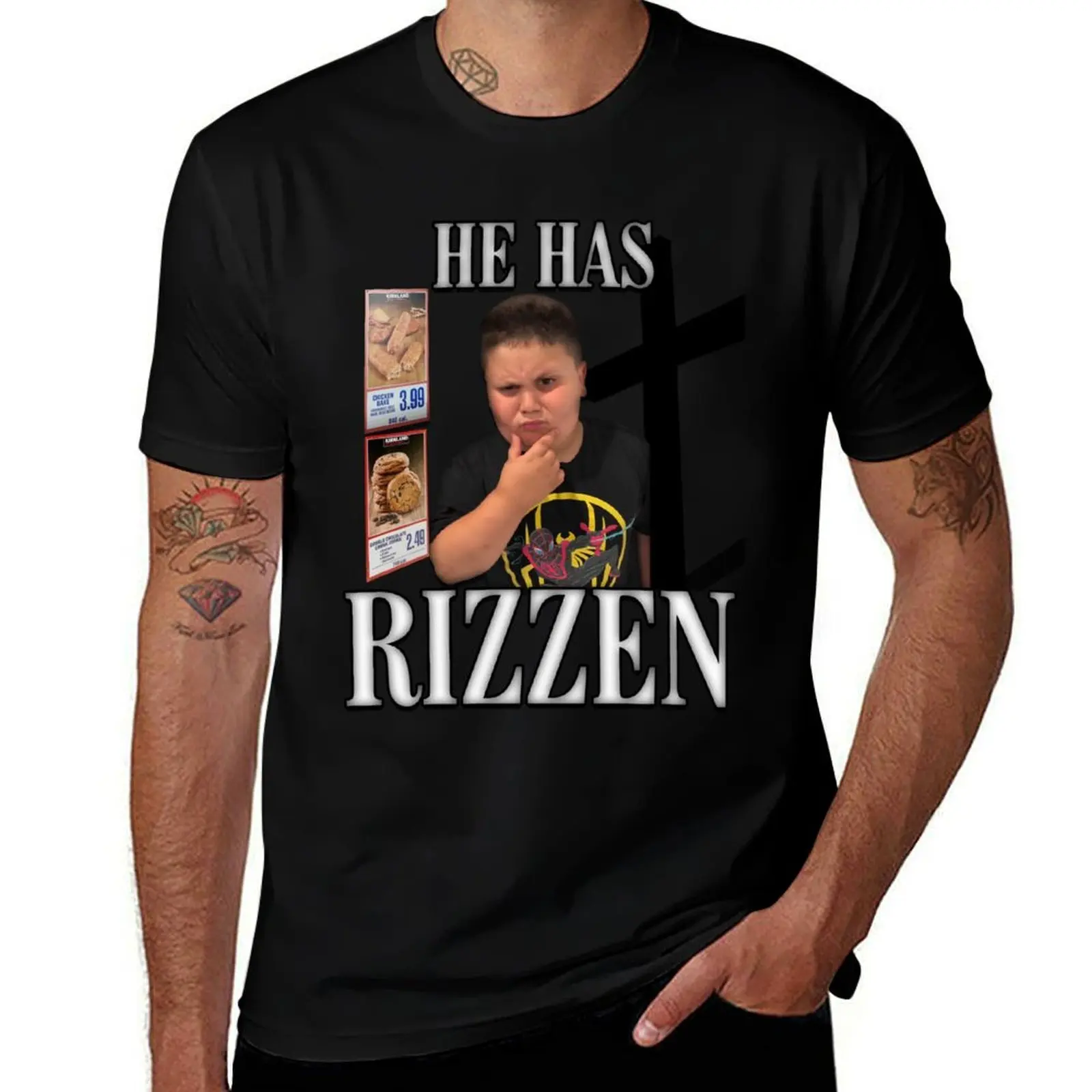 

Costco Guys The Rizzler He Has Rizzen Boom T-Shirt graphic t shirts summer clothes T-shirts oversize vintage t shirt men