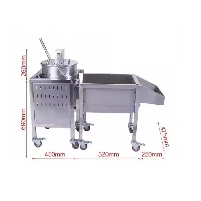 

Gas/electric Heating Stirring Industrial Pop Corn Fully Automatic Popcorn Maker Popcorn Making Machine