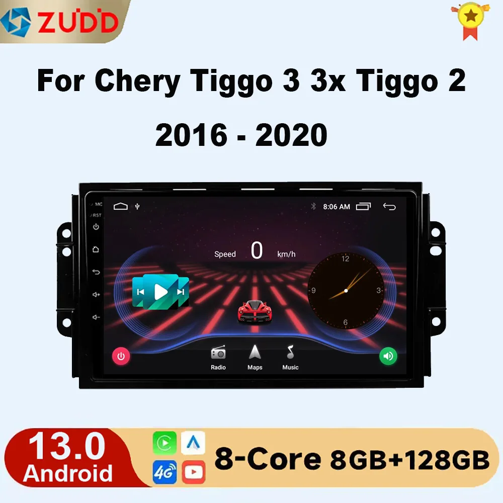 

Android 13 Car Radio Carplay For Chery Tiggo 3 3x Tiggo 2 GPS Navigation Stereo Multimedia No 2Din Dvd Player Head Unit 4G