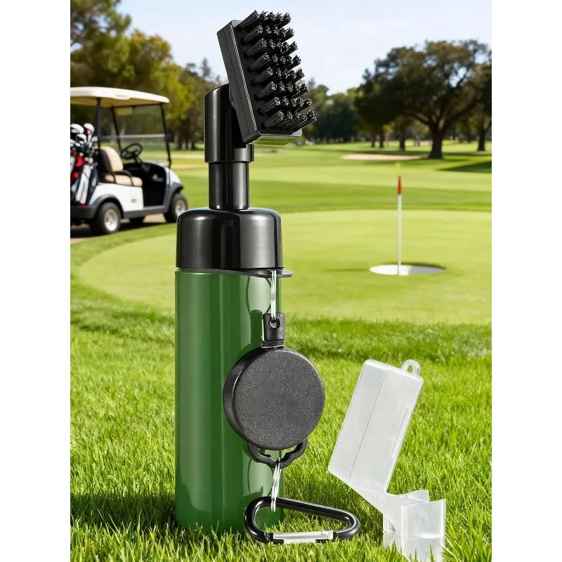 Spray Bottle Portable Groove Tube Cleaner Brush Golf Club Cleaning Brush Golf Club Cleaner Tool Golf Brush Golf Accessories
