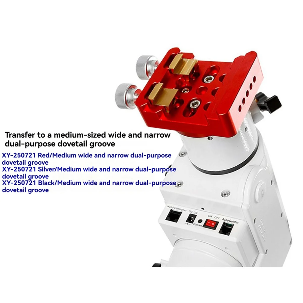 A45U For HEQ5 Dovetail Slot Retrofit Assembly Astronomical Telescope Accessories Red