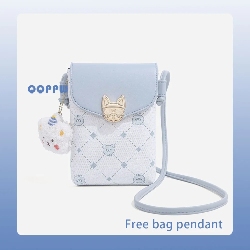 

Милая женская сумка для мобильного телефона, маленькая сумка на плечо для маленьких студентов и щенков